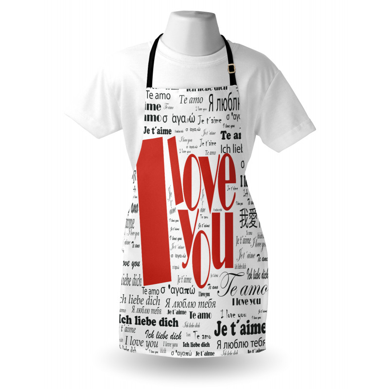 Newspaper Words Apron