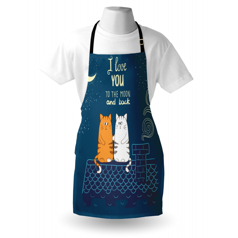 Love Cats on Roof Apron