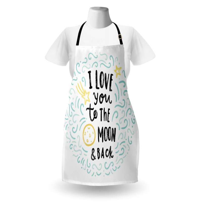 Cartoon Sibling Love Apron