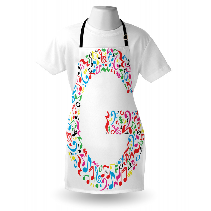 Majuscule Music Theme Apron