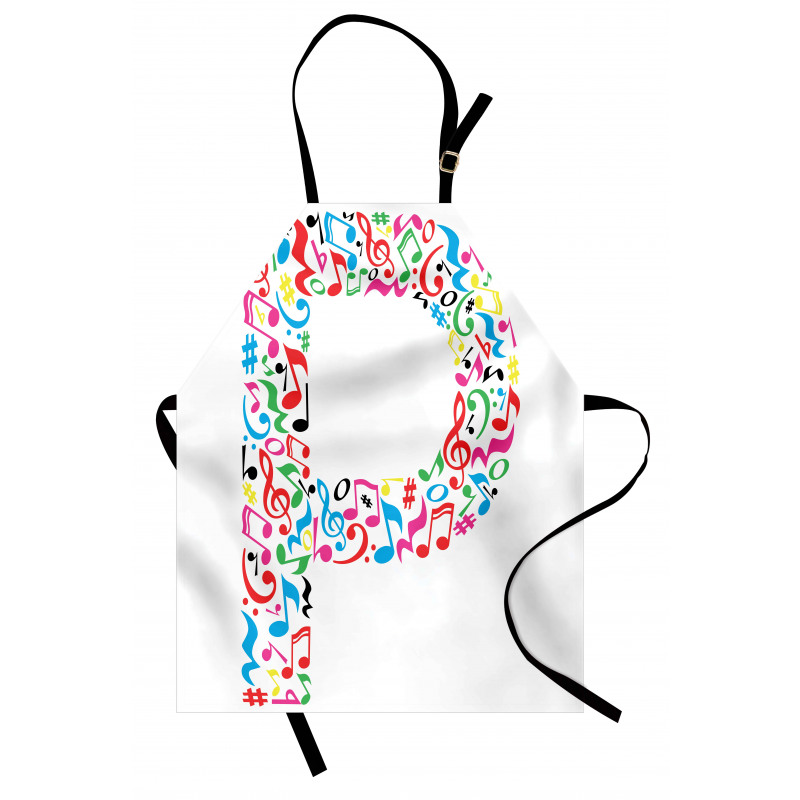 Music Notes Uppercase Apron