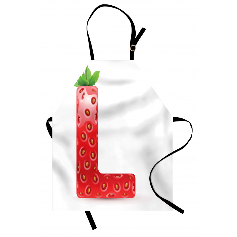 Ripe Strawberry Letter Apron