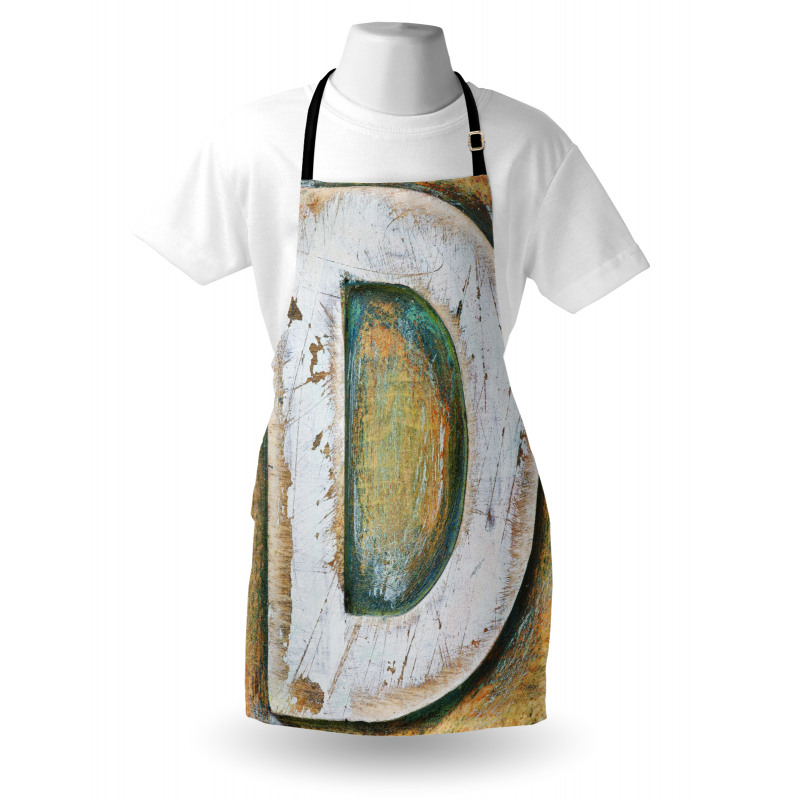 Rustic Initials Grunge Apron