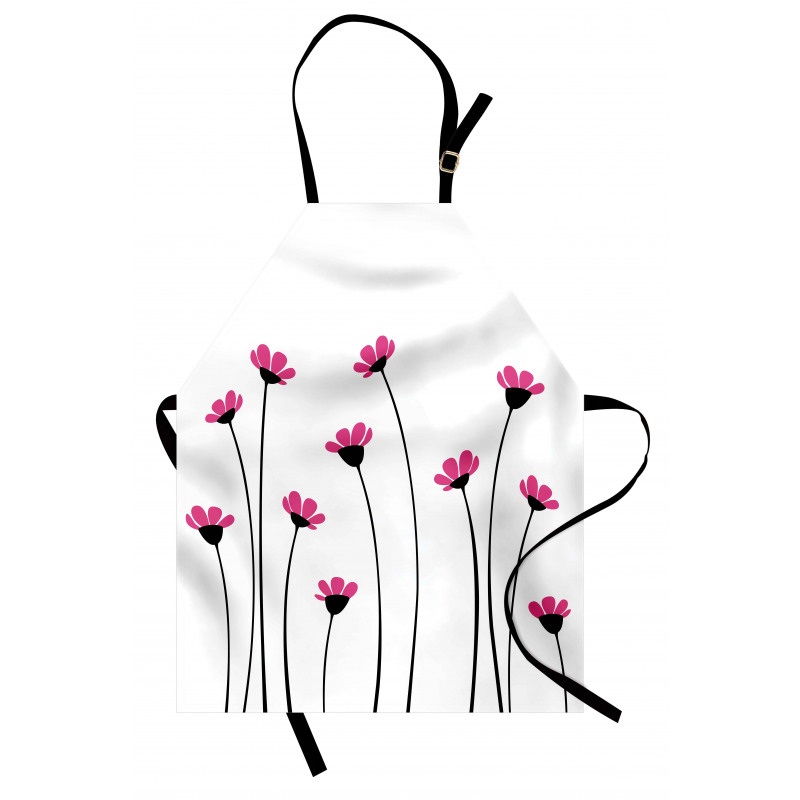 Pink Daisy Blossoms Apron