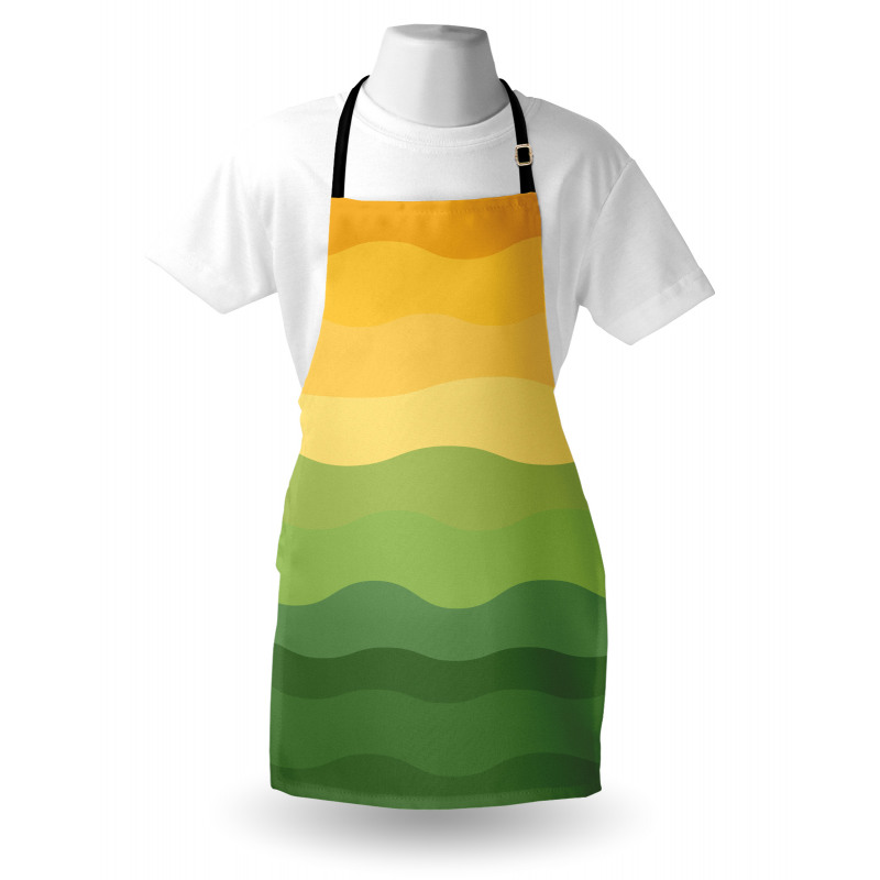 Wavy Lines Waves Earth Apron