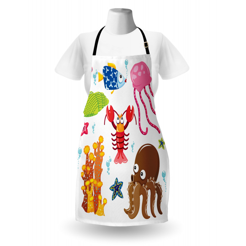 Underwater Wildlife Fun Apron