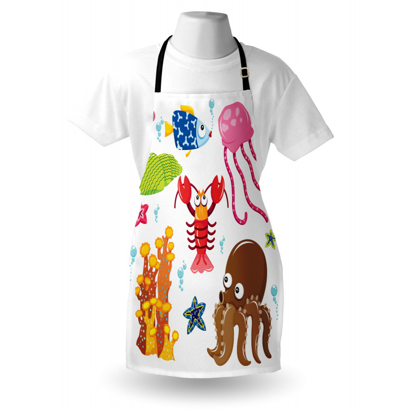 Underwater Wildlife Fun Apron