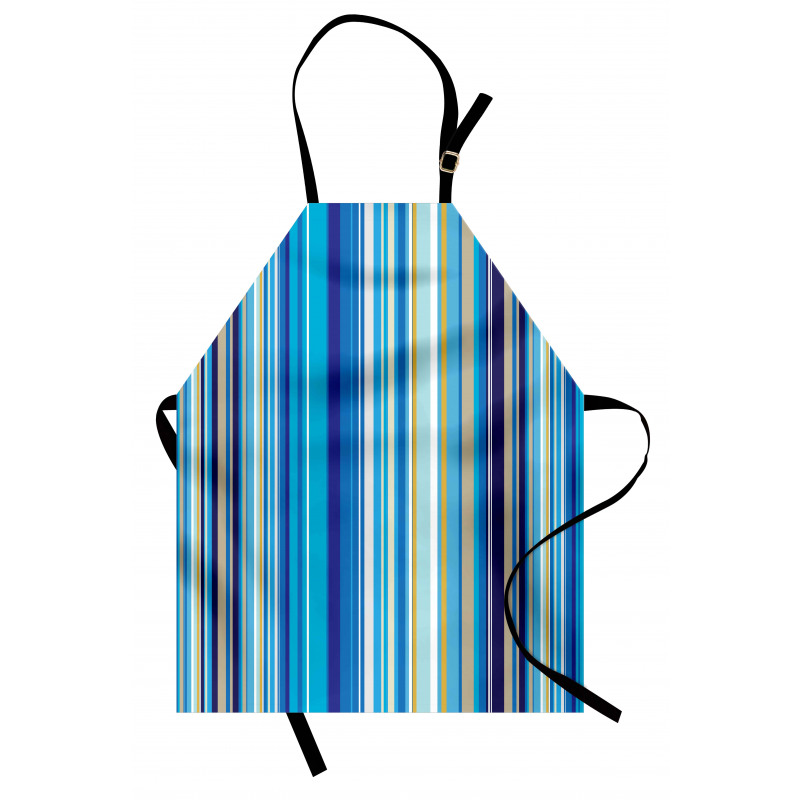 Vertical Stripes Retro Art Apron