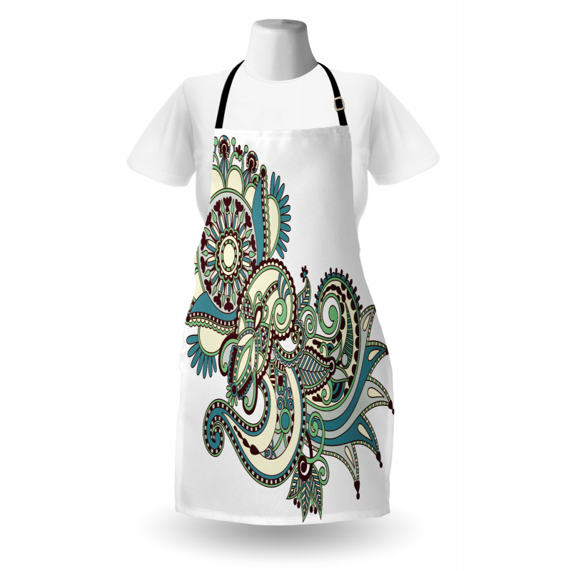 Traditional Ornate Flower Apron