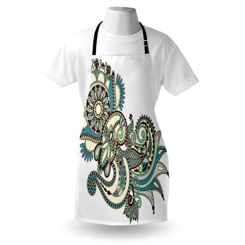 Traditional Ornate Flower Apron