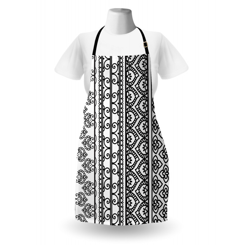 Swirls and Leaf Art Apron