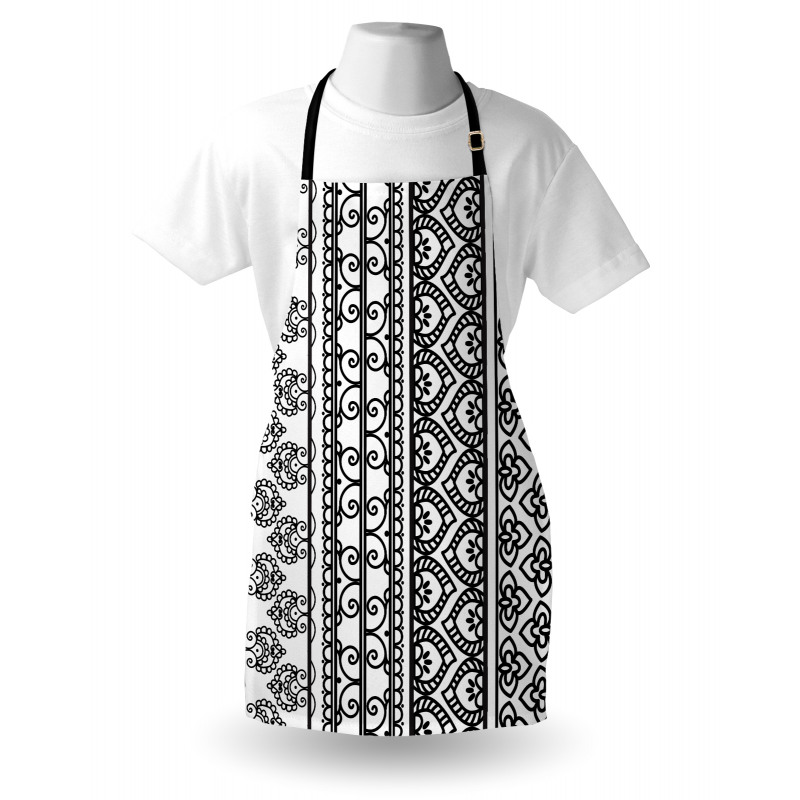 Swirls and Leaf Art Apron