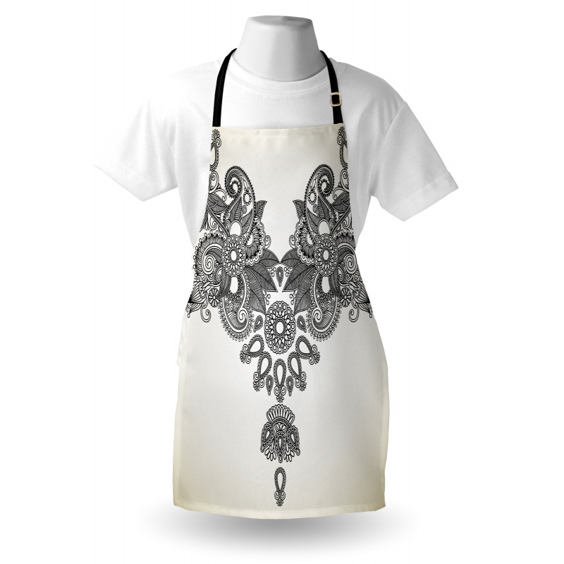 Far Eastern Vintage Artwork Apron