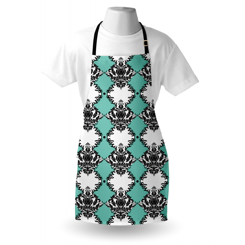 Vertical Victorian Floral Apron