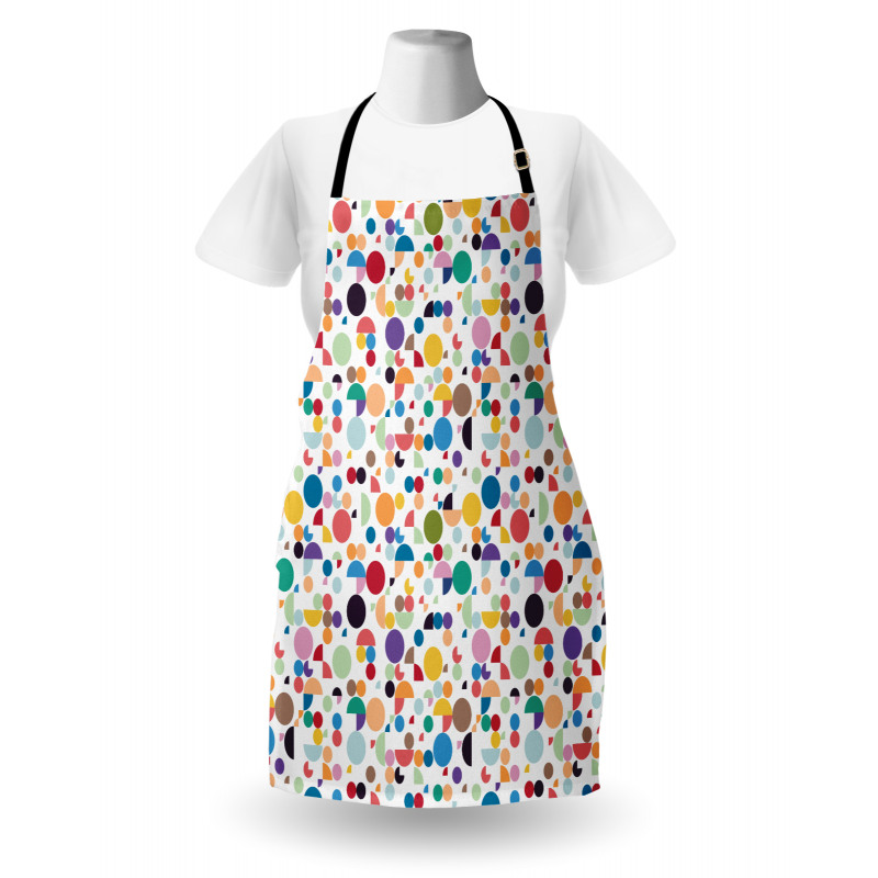 Retro Oval Shapes Apron