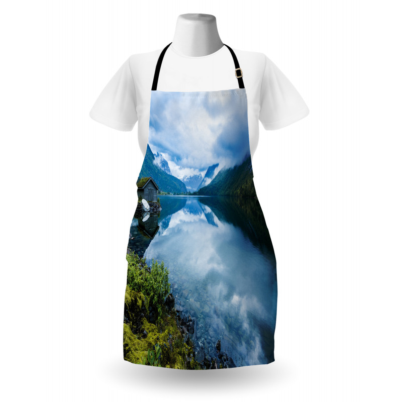 Wooden Cabins Norway Apron