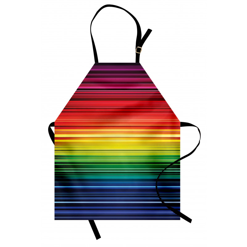 Rainbow Stripes Neon Apron