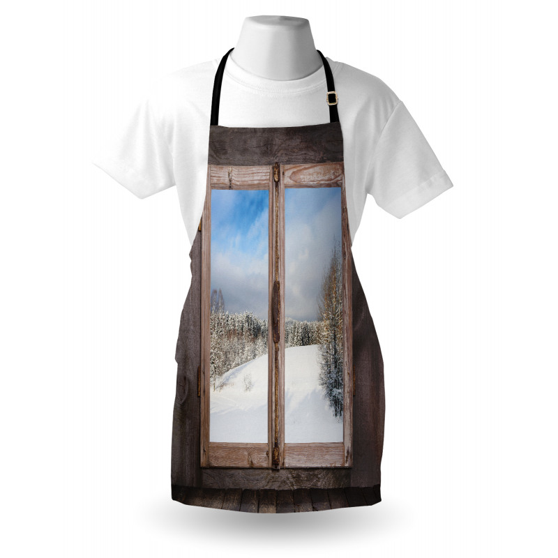 Winter Season Scene Apron