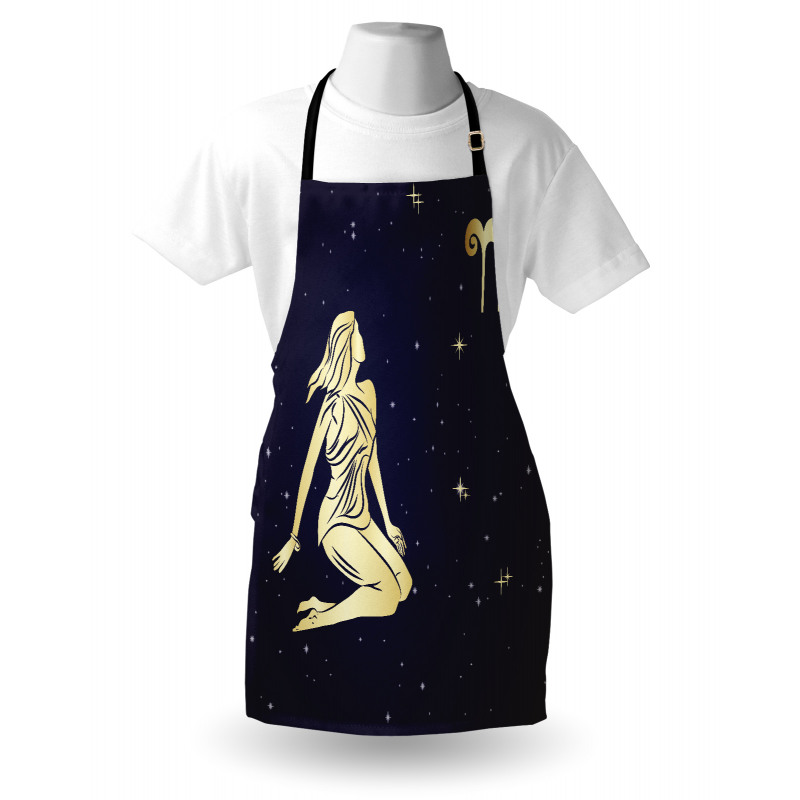 Woman in Short Dress Apron