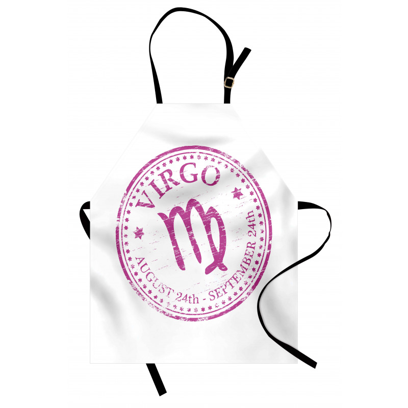Pink Colored Horoscope Apron