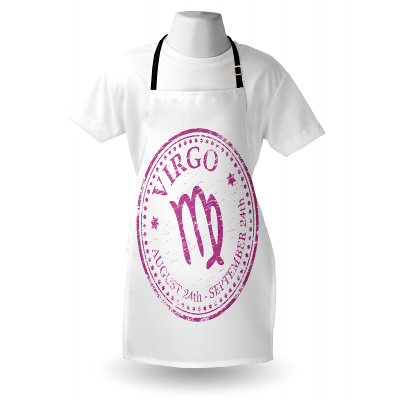 Pink Colored Horoscope Apron