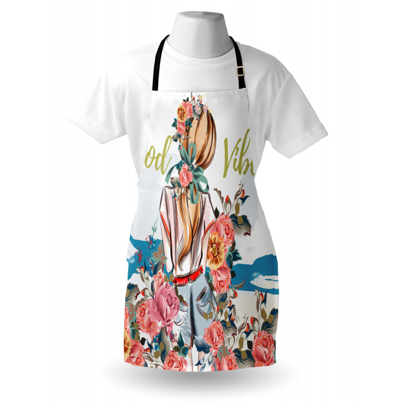 Girl Rose Flourish Apron