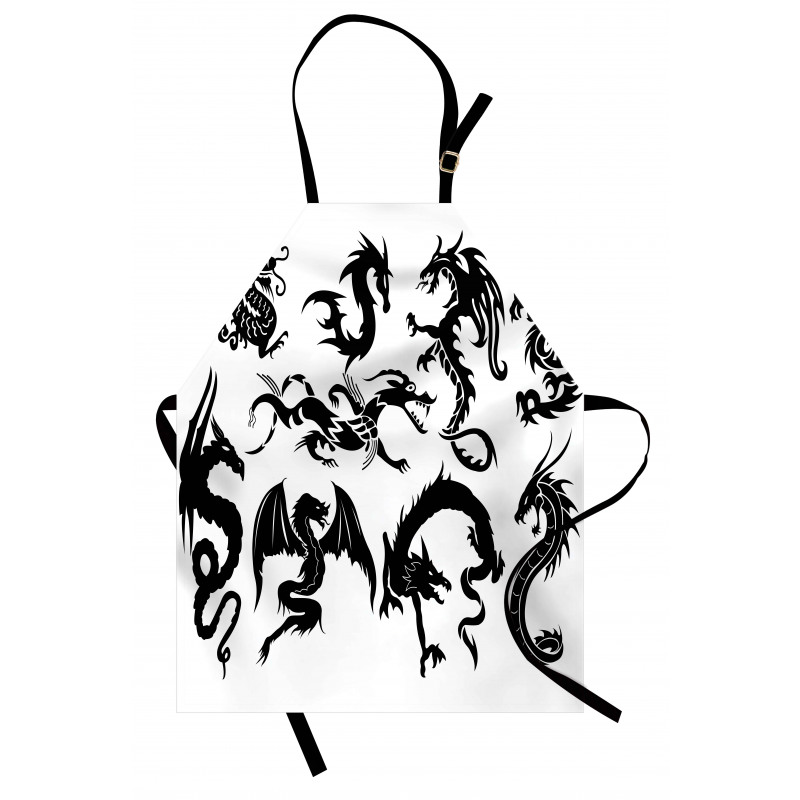 Oriental Monochrome Apron