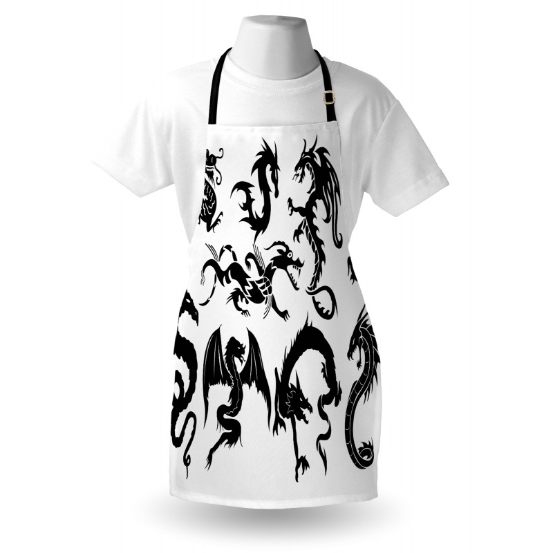 Oriental Monochrome Apron