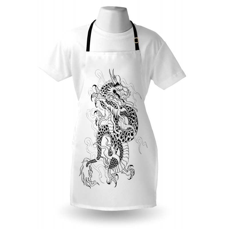 Sketch Art Monster Apron