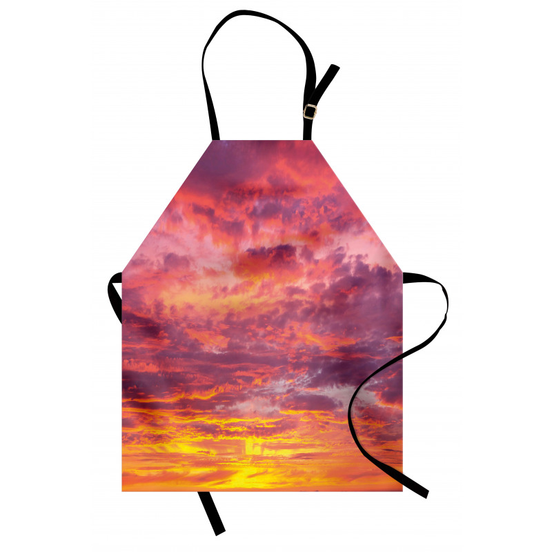 Sunset Clouded Weather Apron