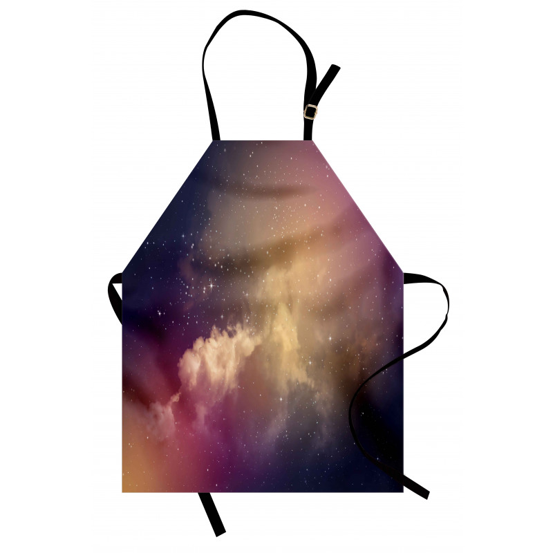 Night Clouds Stars Image Apron