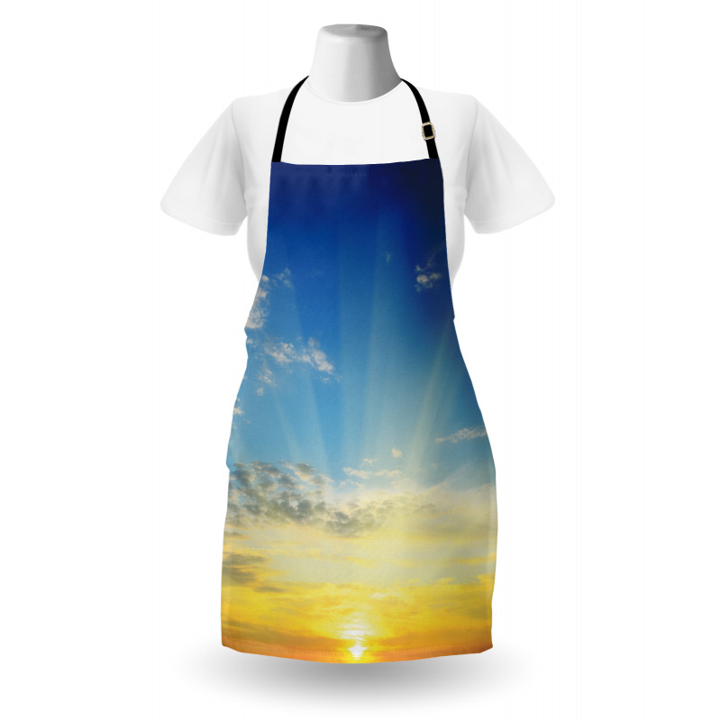 Sun Rays Above Horizon Apron