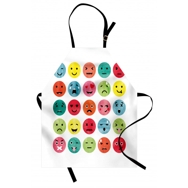 Abstract Watercolor Faces Apron