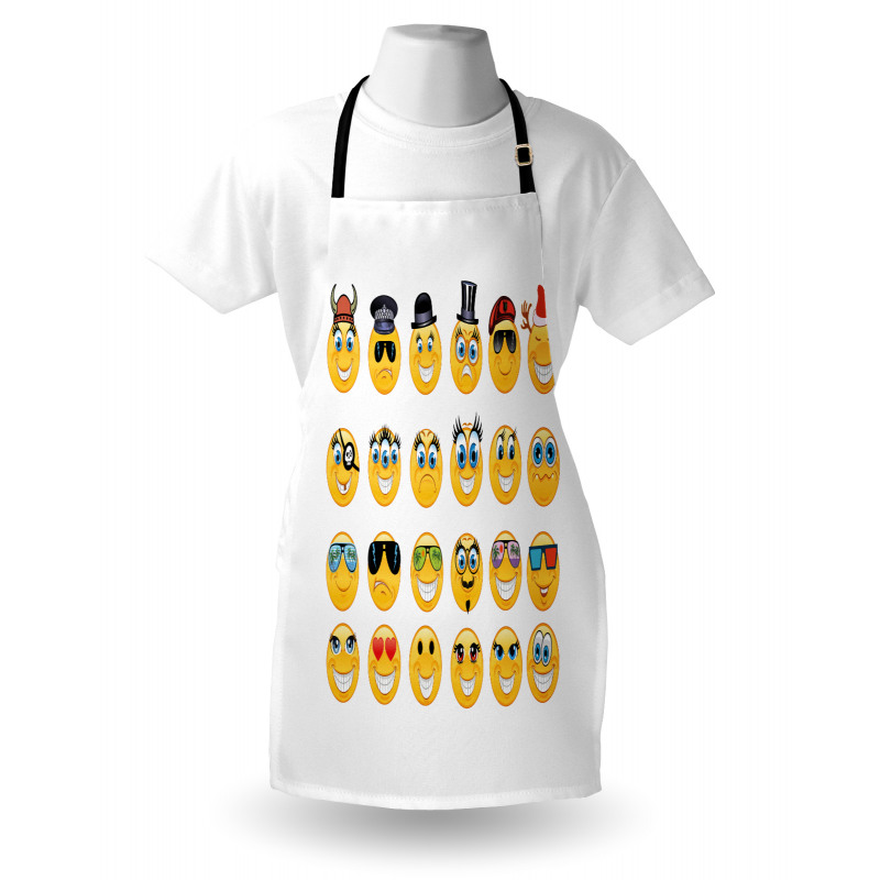 Cartoon Faces Viking Apron