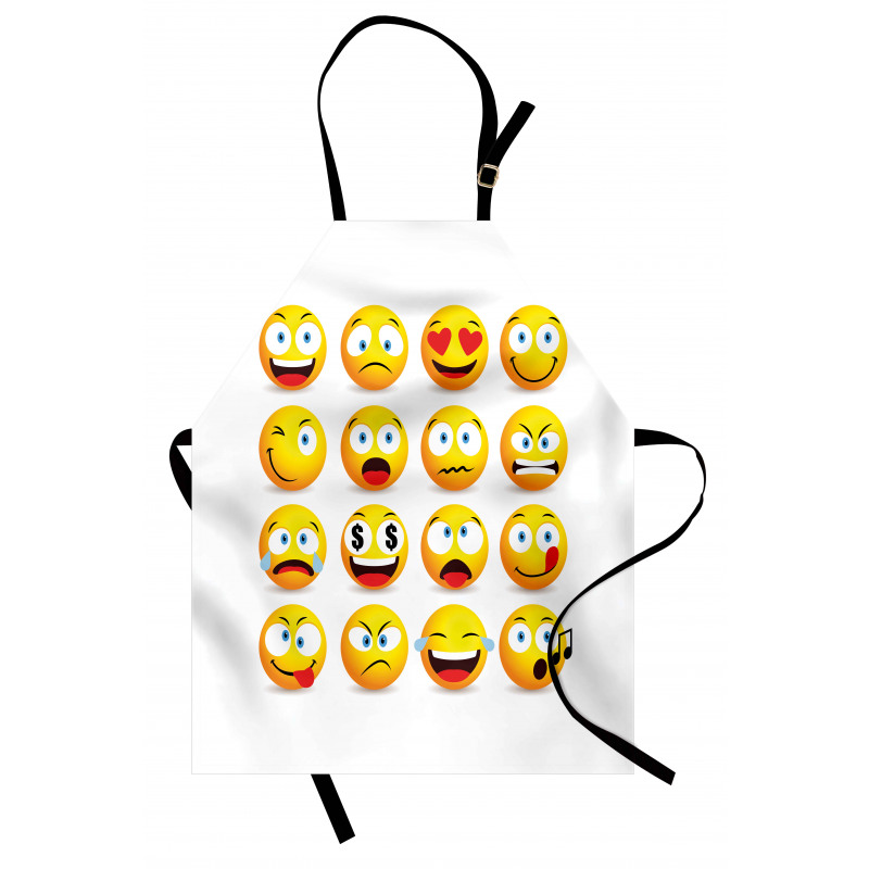 Smiley Faces Composition Apron