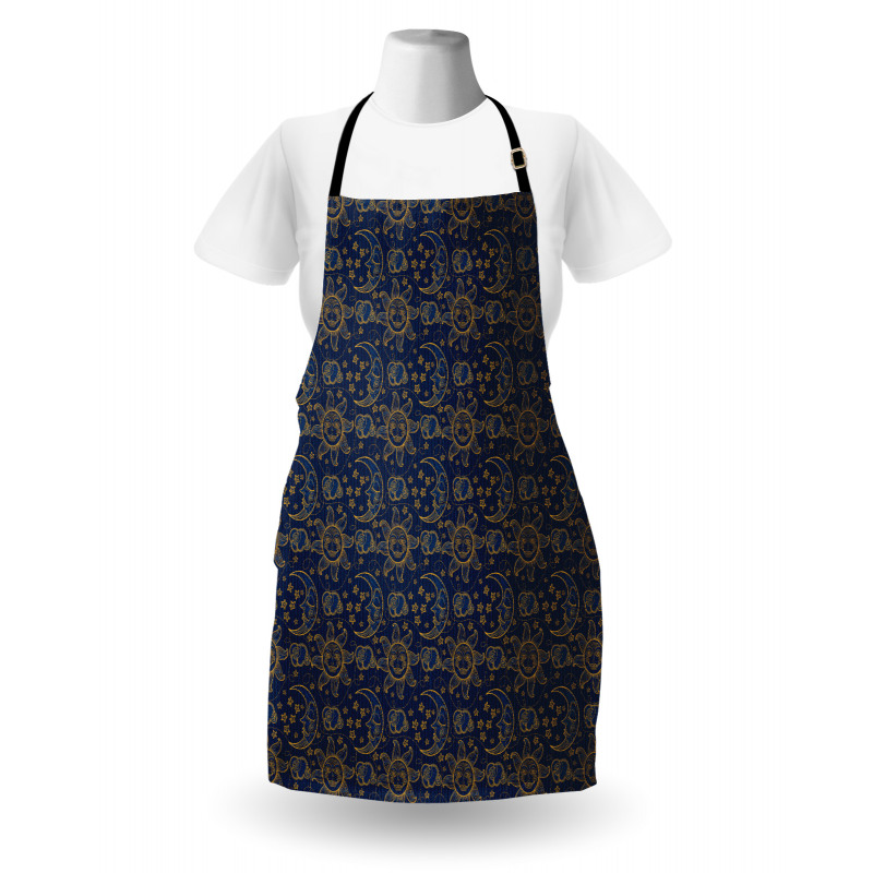 Vintage Doodle Style Star Apron