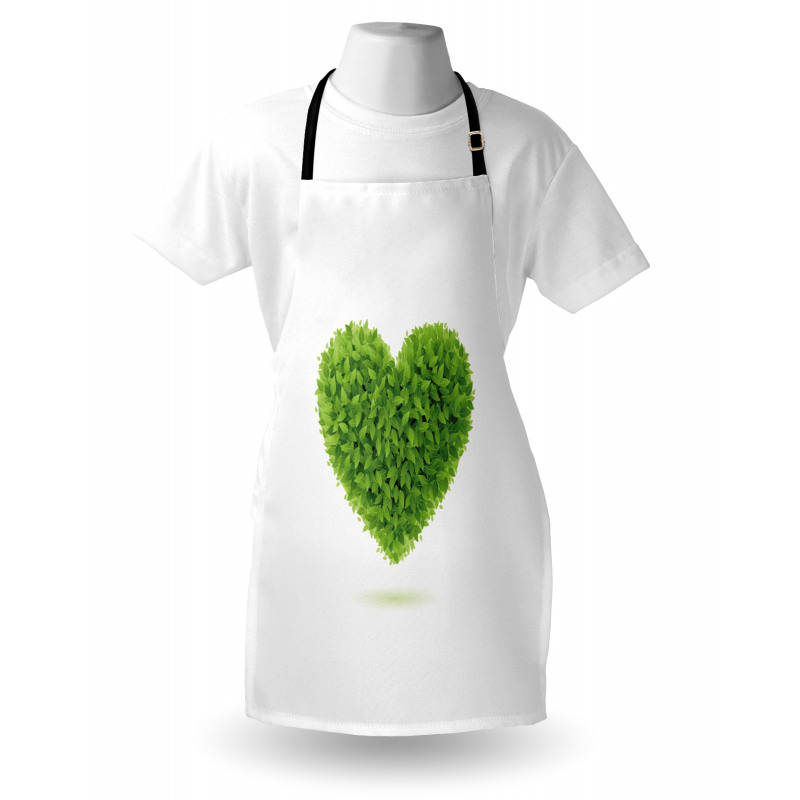 Heart with Fresh Leaves Apron