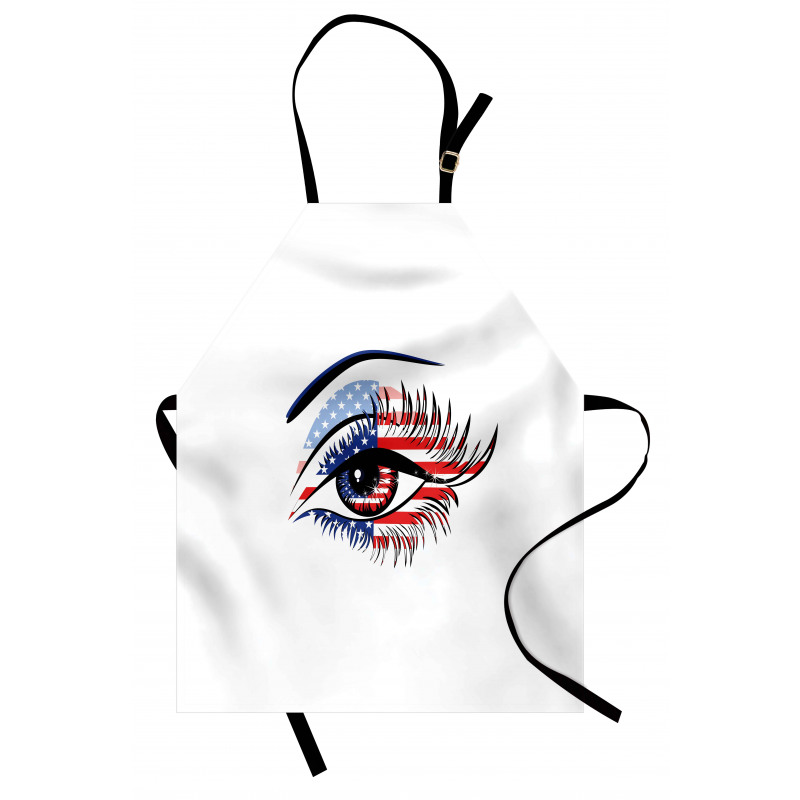 USA Flag Female Eye Apron