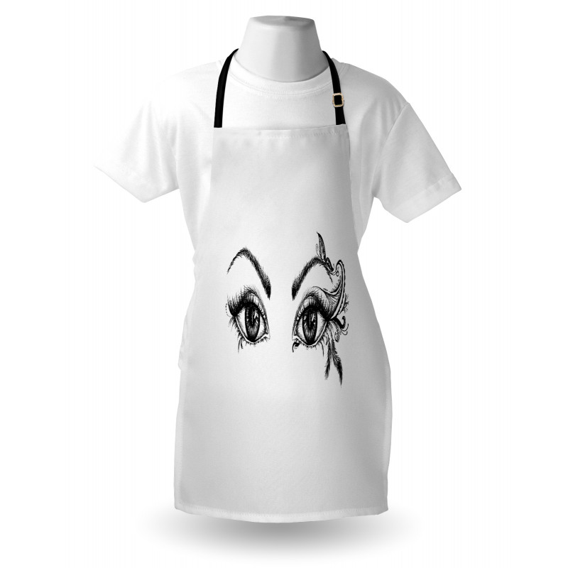 Feather Butterfly Woman Apron