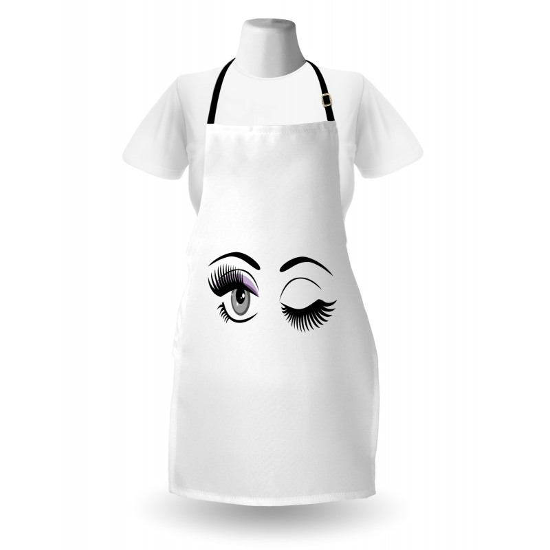 Flirting Winking Woman Apron