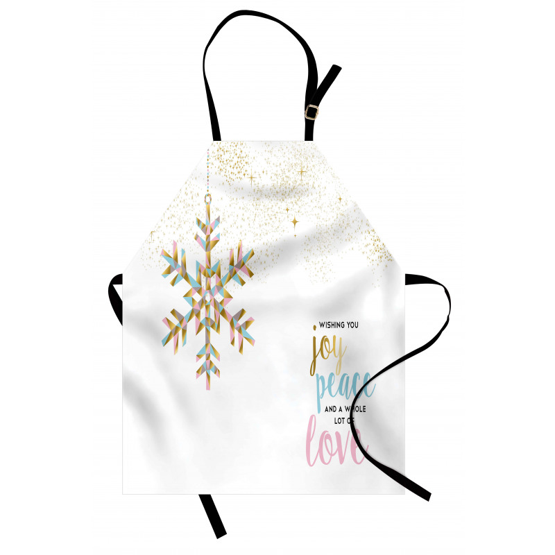 Christmas Snowflake Love Apron