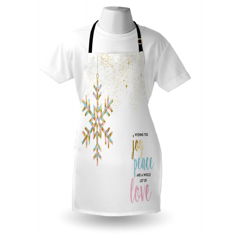 Christmas Snowflake Love Apron