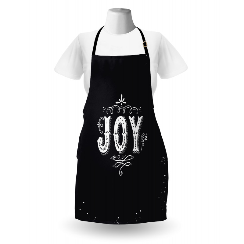 Retro Style Ornate Words Apron