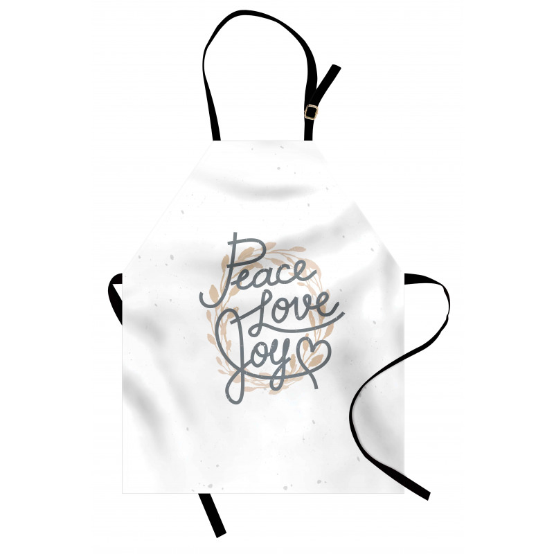 Lettering Love Joy Words Apron