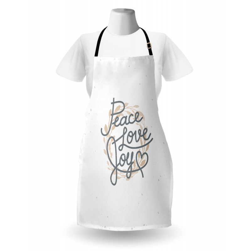 Lettering Love Joy Words Apron