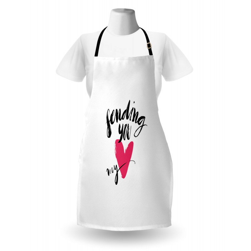 Sending You My Heart Words Apron