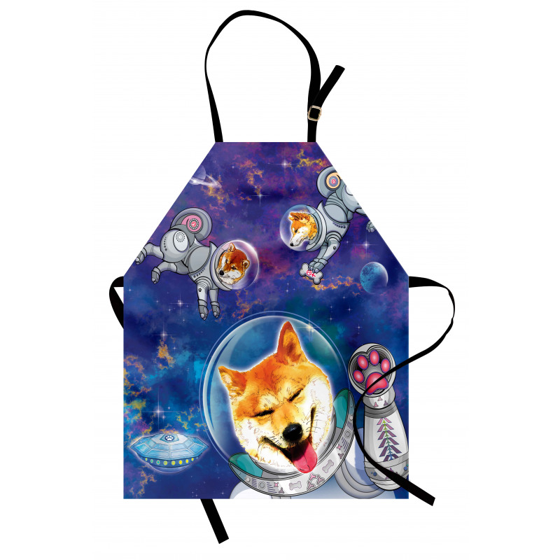 Astronaut Shibas in Space Apron