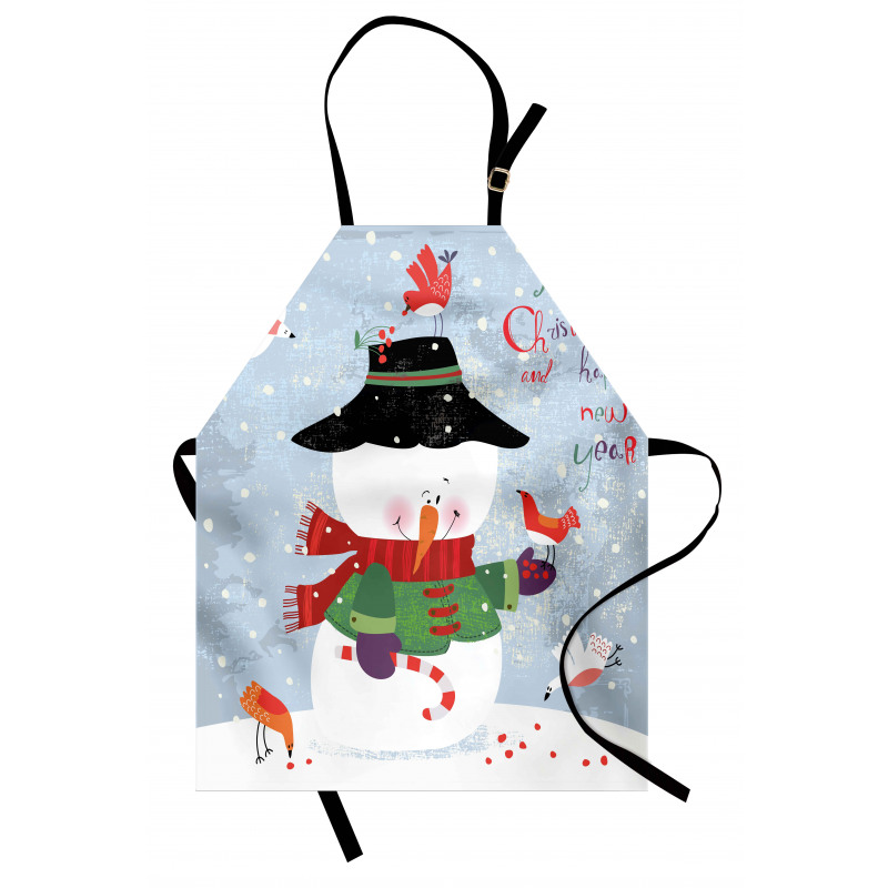 Xmas New Year Grunge Apron