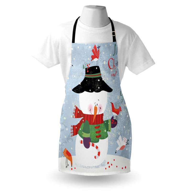 Xmas New Year Grunge Apron