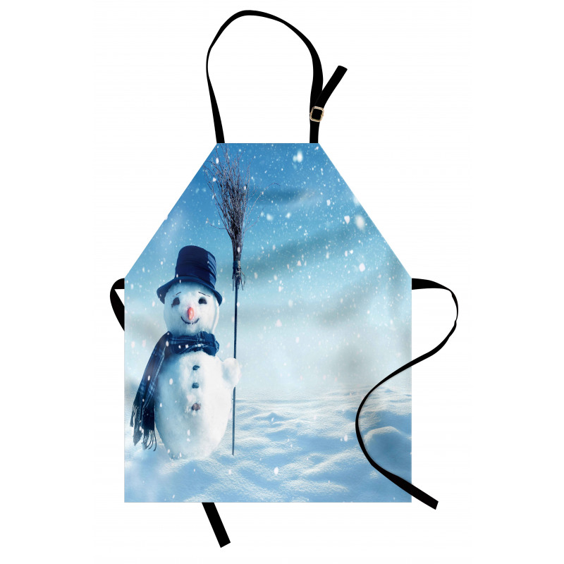 Wintry Land Snowy Cold Apron